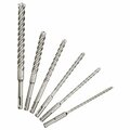 Milwaukee Tool 6-Pc Mx4 4-Cutter Sds+ Rotary Hammer Drill Bit Kit ML48-20-7499